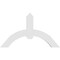 Ekena Millwork Archdale Architectural Grade PVC Gable Bracket, 36"W x 21"H x 2"D x 4"F, 14/12 Pitch GBP036X21X0204ARC00 - alternate 4